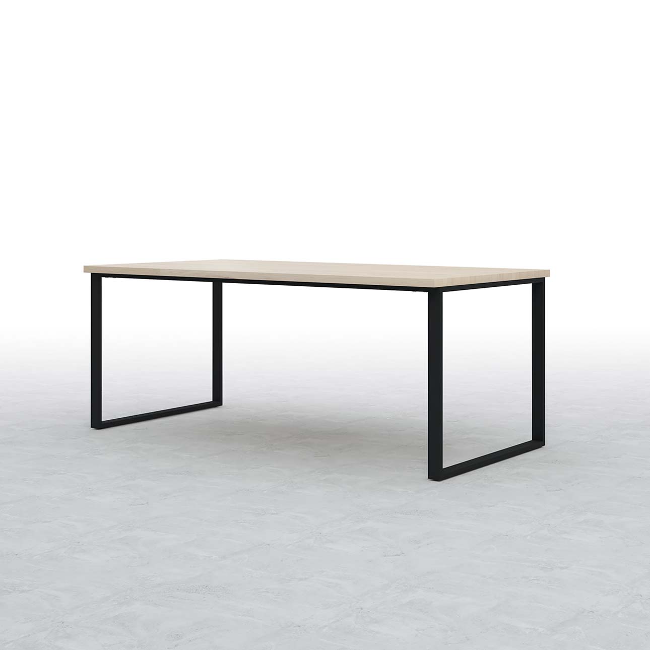Tavola ダイニングテーブル スチール脚（RO） 幅1800×奥行900㎜ ラバーウッド（クリアー）