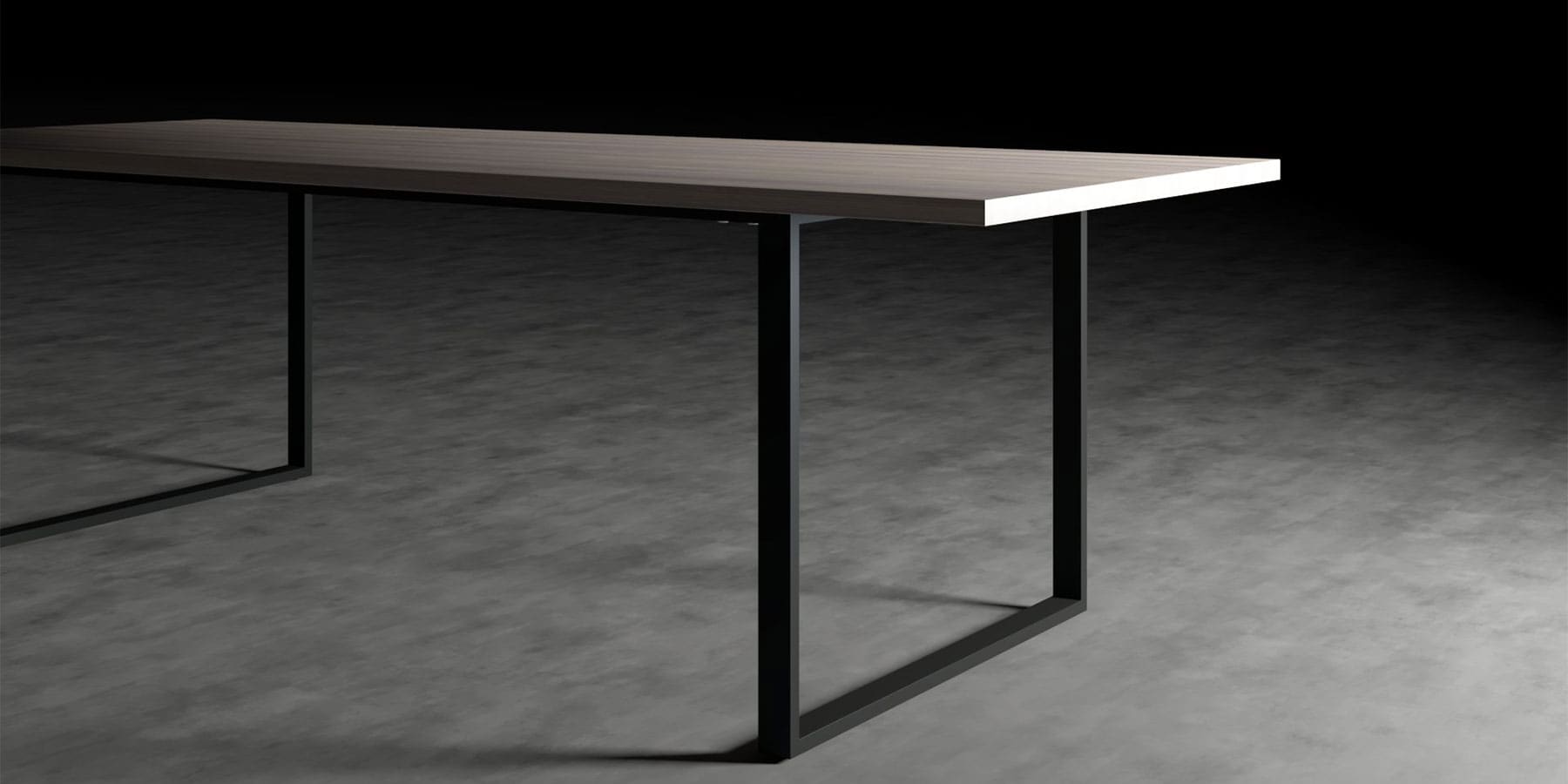 おしゃれな会議室用テーブル② 『マルゲリータ Tavola（タヴォーラ）ダイニングテーブル スチール脚（RO）』