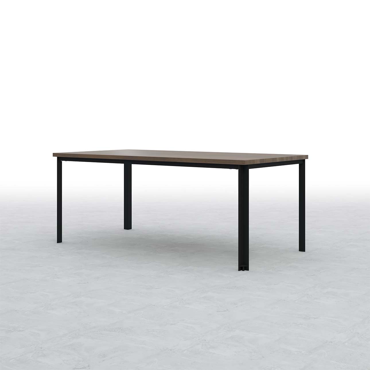 Tavola ダイニングテーブル スチール脚（SL） 幅1800×奥行900㎜ ハックベリー（ブラウン）
