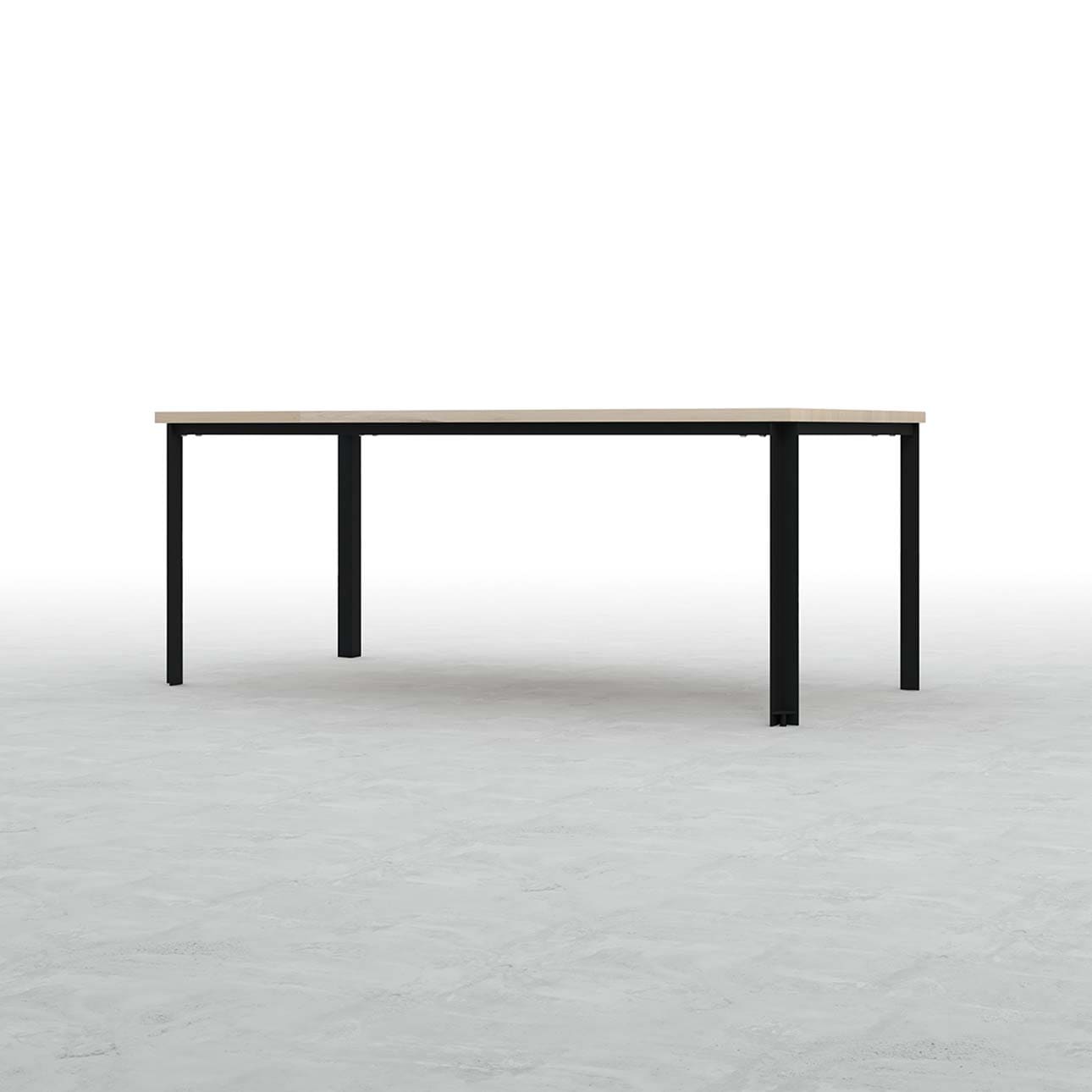 Tavola ダイニングテーブル スチール脚（SL） 幅1800×奥行900㎜ ラバーウッド（クリアー）