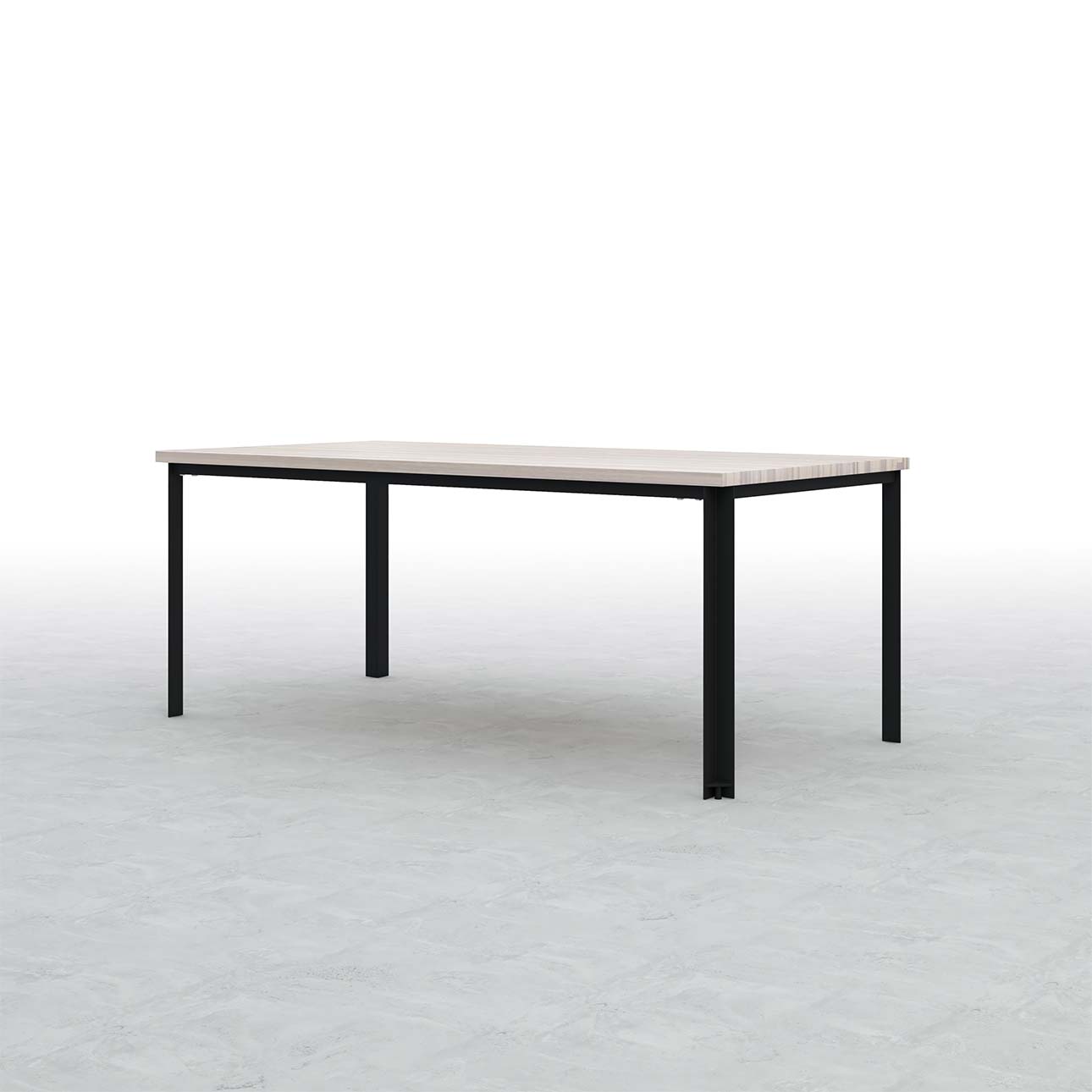 Tavola ダイニングテーブル スチール脚（SL） 幅1800×奥行900㎜ ハックベリー（ホワイト）