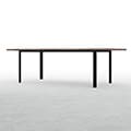 Tavola 作業テーブル スチール脚（SL） 幅2400×奥行900㎜ スプルス積層パネル（ウォールナット調）