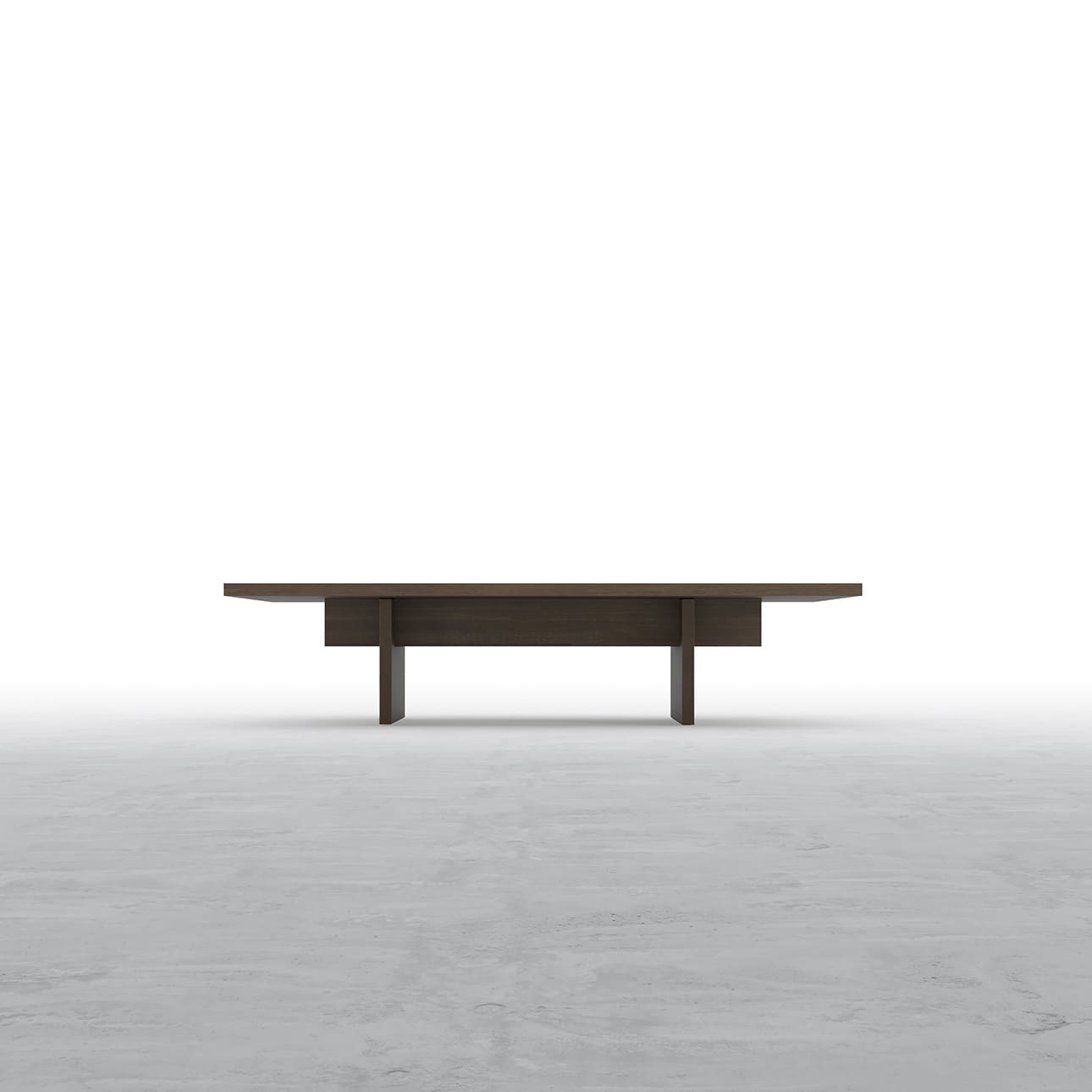 Tavola リビングテーブル 幅1500×奥行900㎜ ラバーウッド(ブラウン)