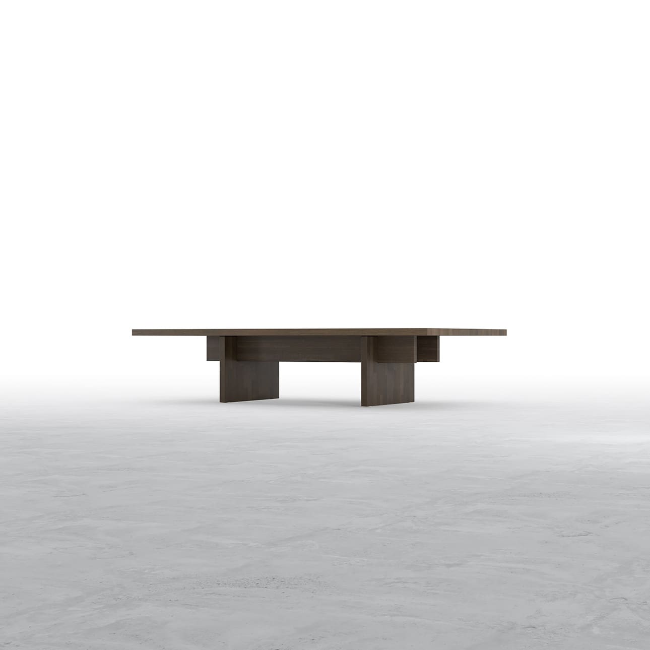 Tavola リビングテーブル 幅1500×奥行900㎜ ラバーウッド(ブラウン)