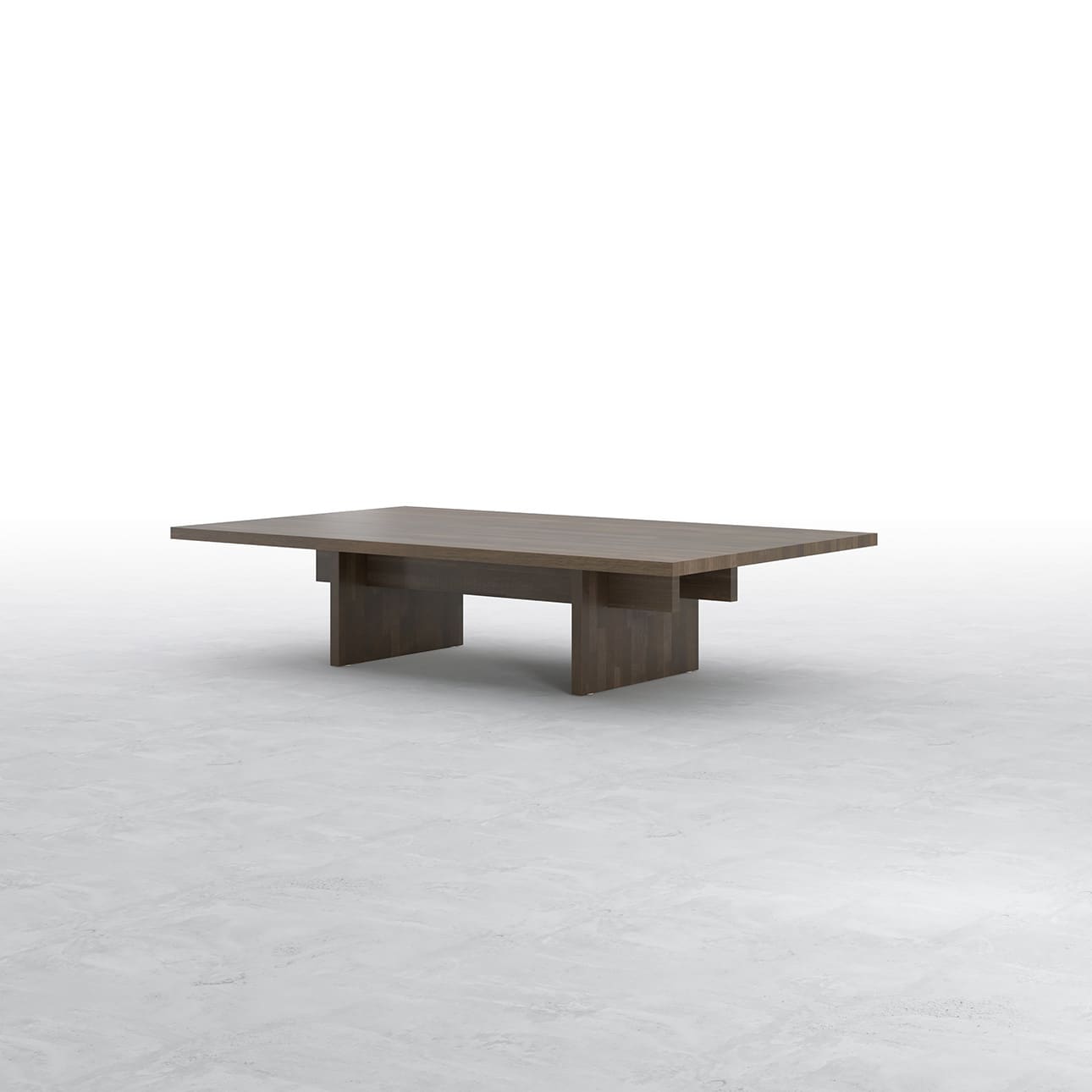 Tavola リビングテーブル 幅1500×奥行900㎜ ラバーウッド(ブラウン)