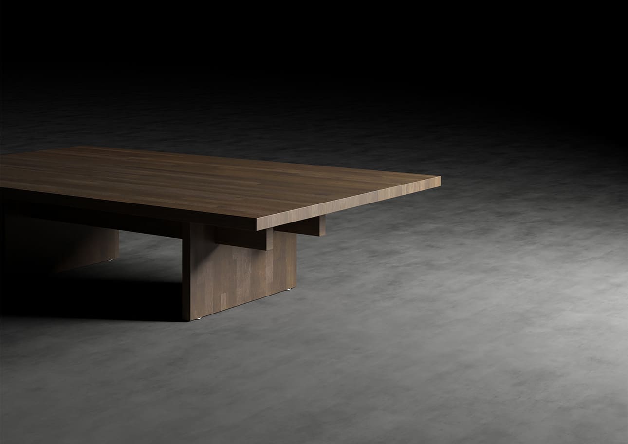 リビングテーブル 幅1500 奥行900 天然木 無垢集成材 ちゃぶ台 ローテーブル シンプル スタイリッシュ モダン おしゃれ 大型 大きい