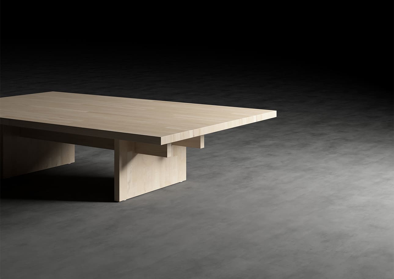 リビングテーブル 幅1500 奥行900 天然木 無垢集成材 ちゃぶ台 ローテーブル シンプル スタイリッシュ モダン おしゃれ 大型 大きい