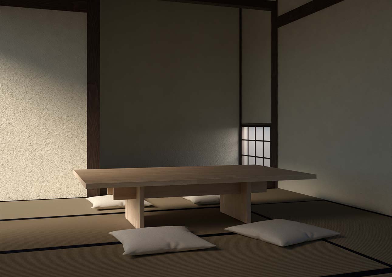 リビングテーブル 幅1500 奥行900 天然木 無垢集成材 ちゃぶ台 ローテーブル シンプル スタイリッシュ モダン おしゃれ 大型 大きい