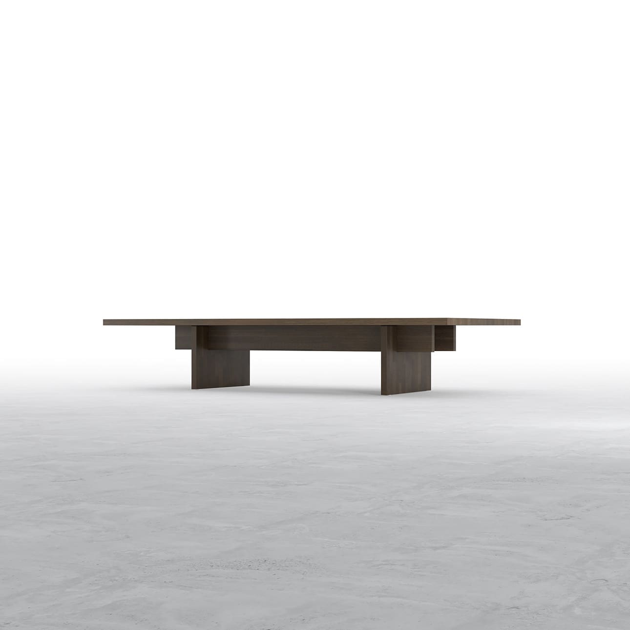 Tavola リビングテーブル 幅1800×奥行900㎜ ラバーウッド(ブラウン)