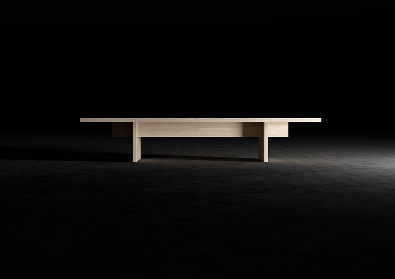 リビングテーブル 幅1800 奥行900 天然木 無垢集成材 食卓 ローテーブル シンプル スタイリッシュ モダン おしゃれ 大型 大きい