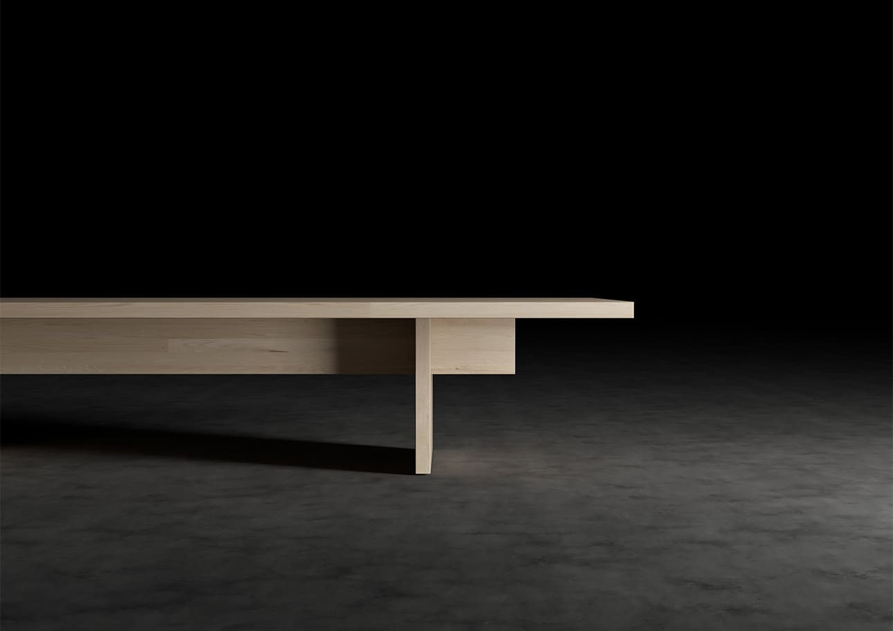 リビングテーブル 幅1800 奥行900 天然木 無垢集成材 食卓 ローテーブル シンプル スタイリッシュ モダン おしゃれ 大型 大きい