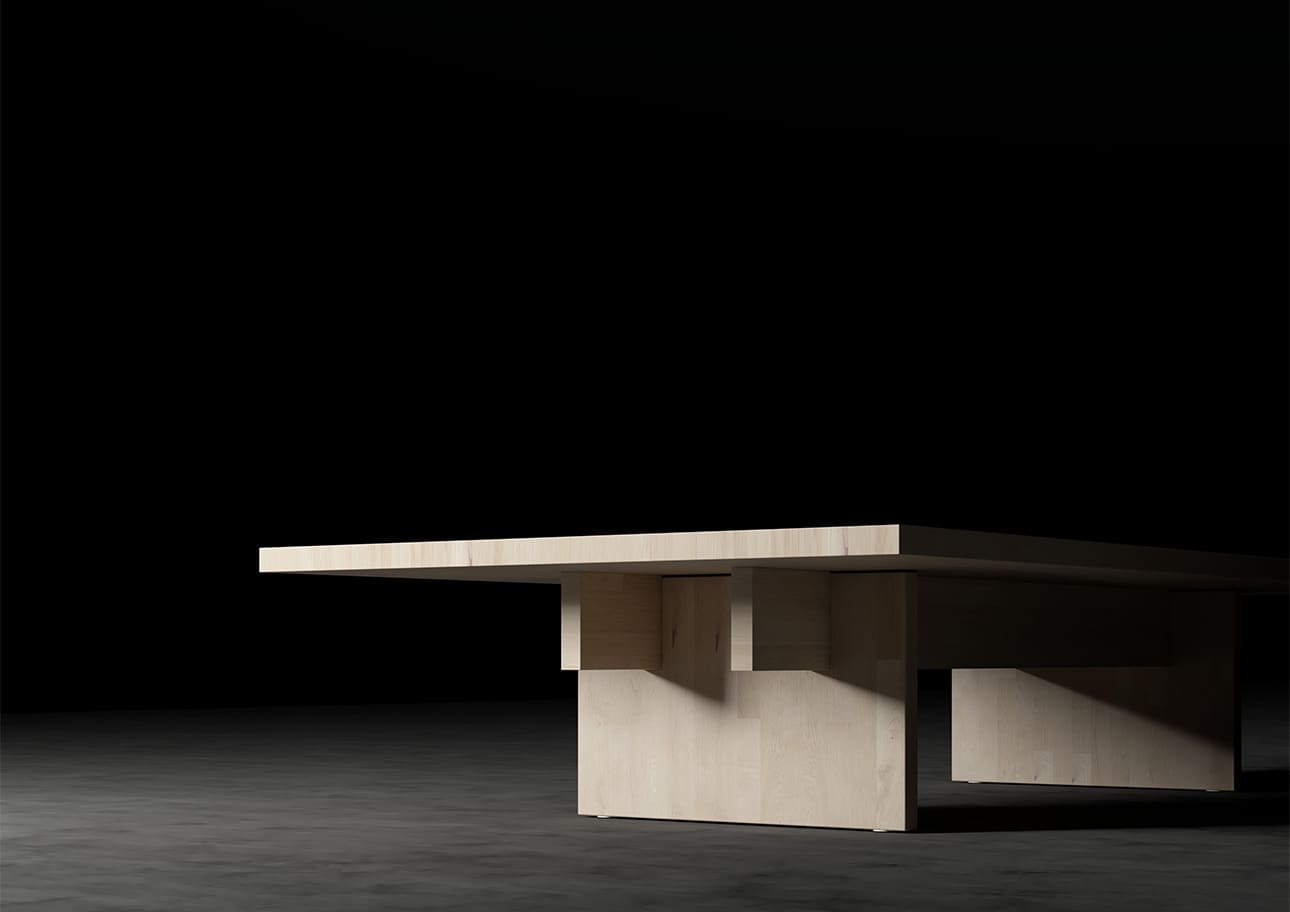 リビングテーブル 幅1800 奥行900 天然木 無垢集成材 食卓 ローテーブル シンプル スタイリッシュ モダン おしゃれ 大型 大きい