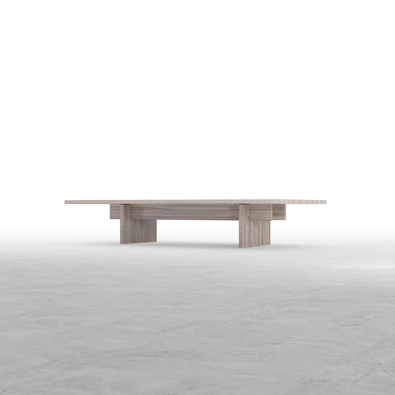 Tavola リビングテーブル  幅1800×奥行900㎜ ラバーウッド（ホワイト）