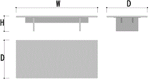 Tavola リビングテーブル  幅1800×奥行900㎜