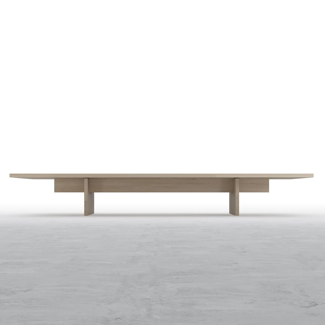 Tavola リビングテーブル  幅2400×奥行900㎜ ラバーウッド（クリアー）