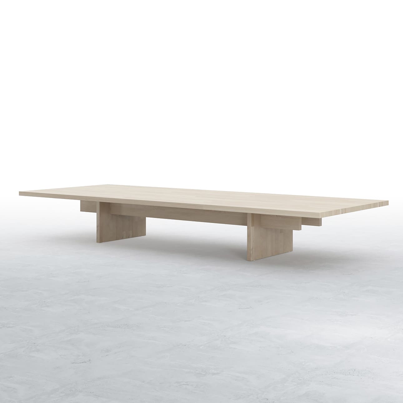 Tavola リビングテーブル  幅2400×奥行900㎜ ラバーウッド（クリアー）