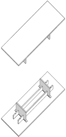 Tavola リビングテーブル  幅2400×奥行900㎜