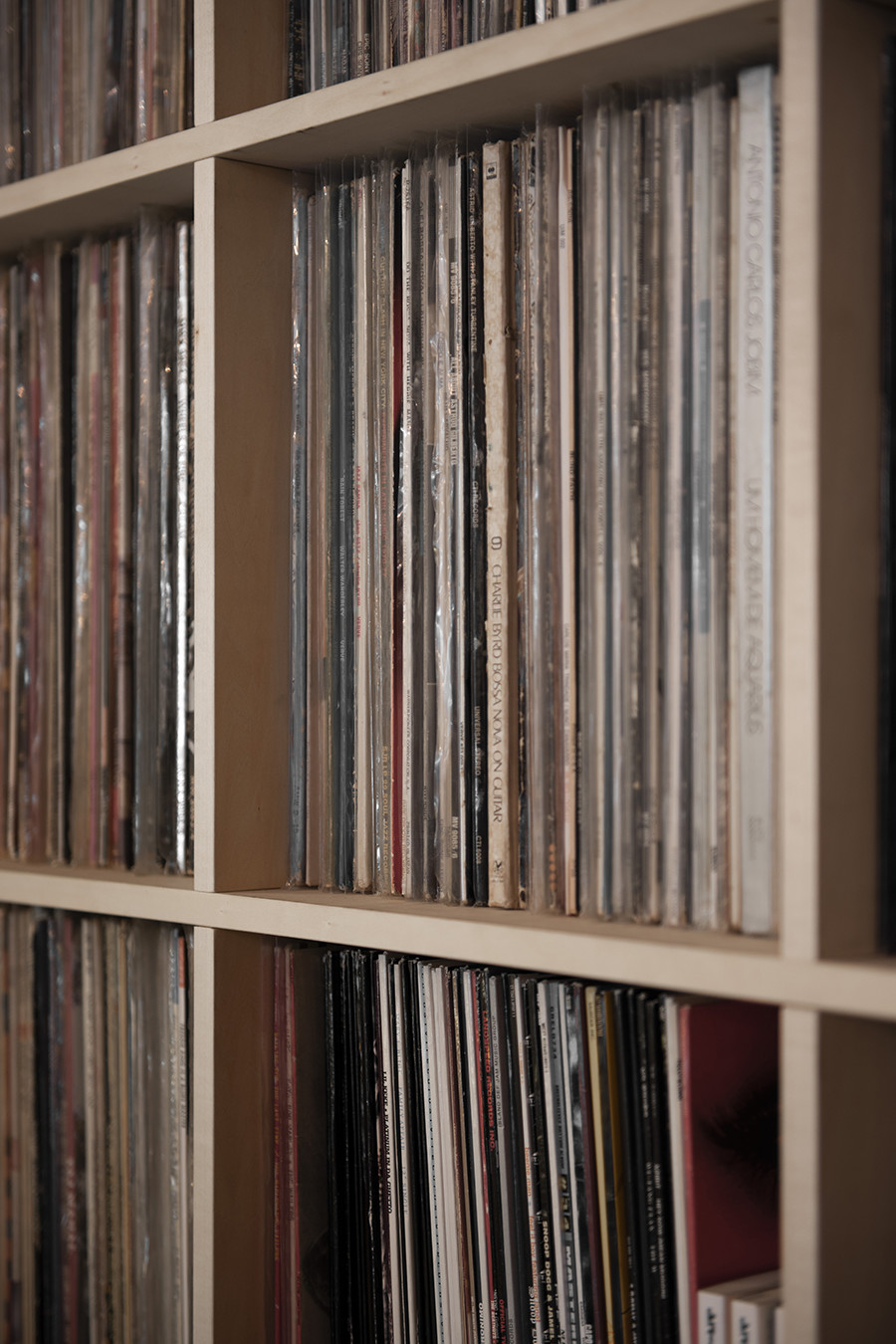 音楽茶房 Buddy Buddyさんのレコード棚 | 壁一面の本棚 奥行350mm/Shelf（No.61）