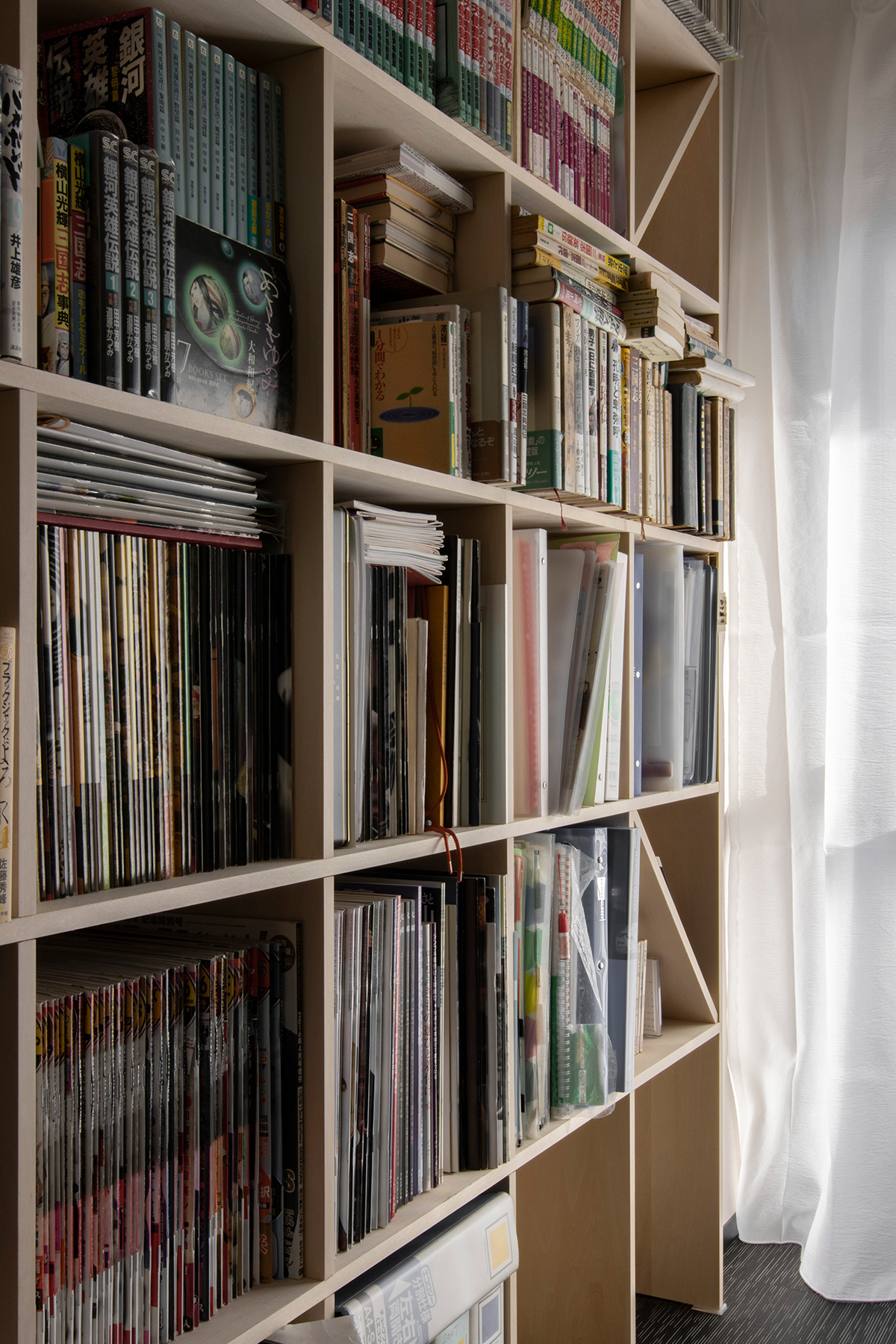 本棚に合わせて生活空間をリフォーム
本をぎっしり