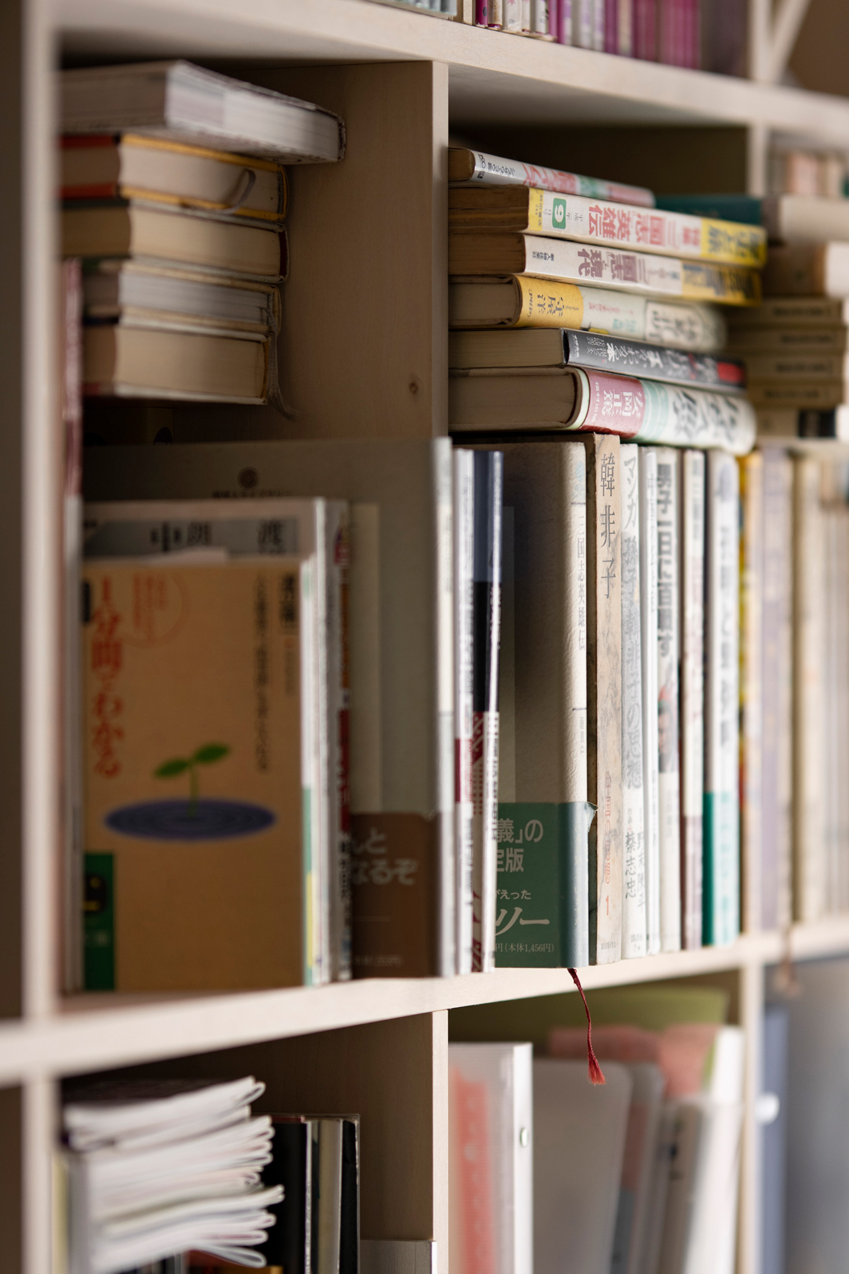 本棚に合わせて生活空間をリフォーム
蔵書をぎっしり