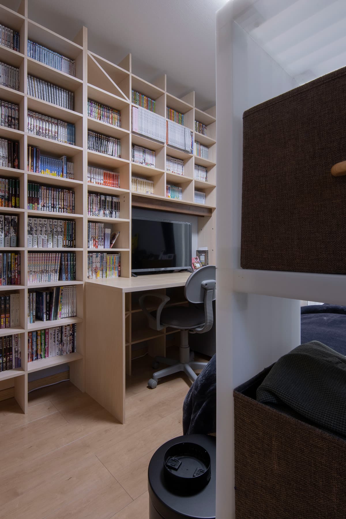 親子それぞれの書斎に 壁一面の本棚 Shelf マルゲリータ使用事例