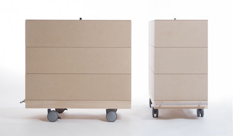 オフィス収納のアイデア家具⑪ キャスター付き収納箱 SCS（ストレージカート・スタッカブル）のラインナップ
