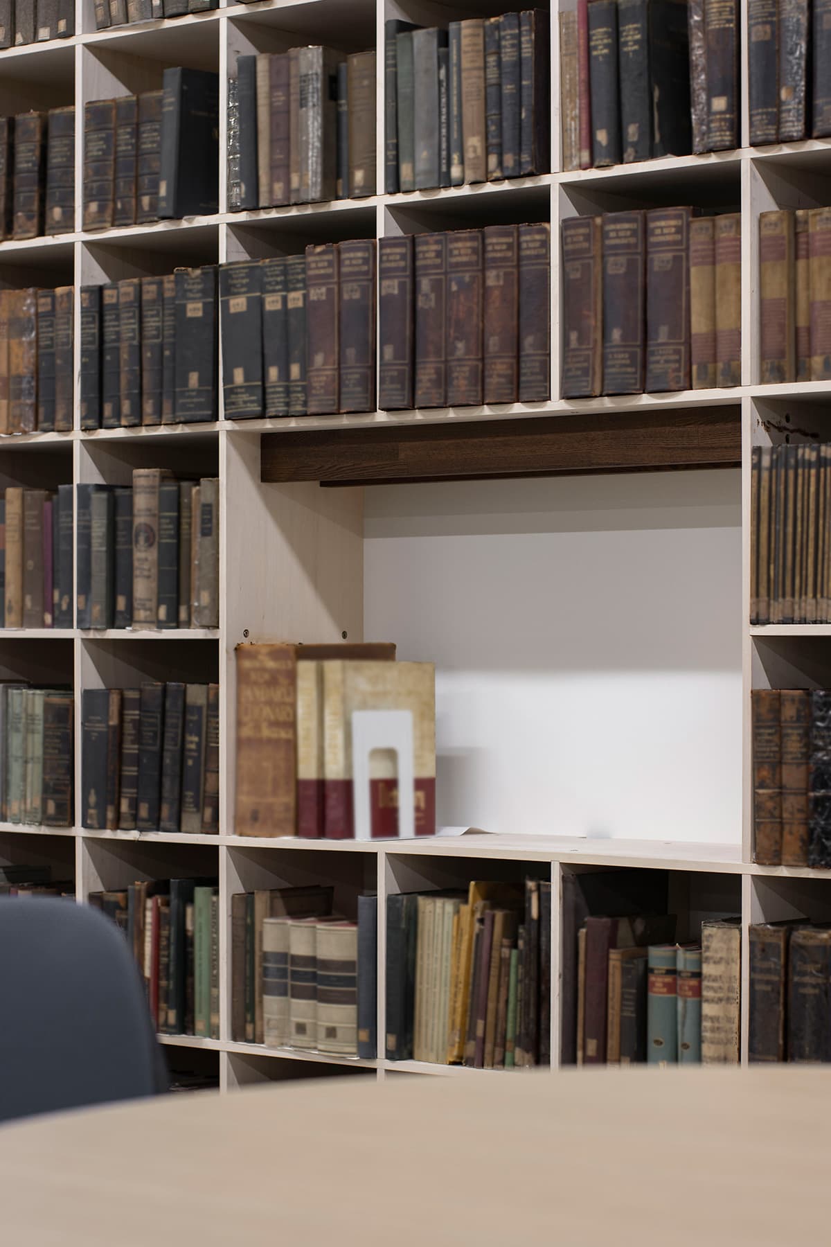 国立大学の医学部資料室 – Shelf 壁一面の本棚 奥行350mm – マルゲリータ使用事例