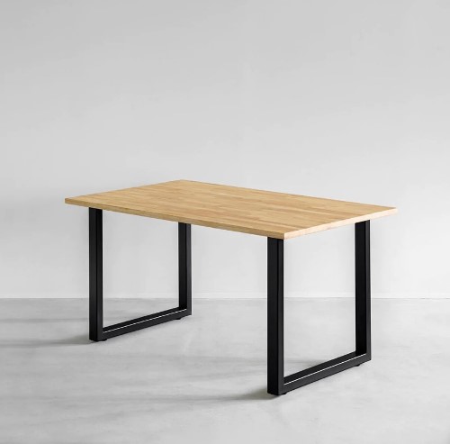 おしゃれなオフィステーブル⑨ 木材と鉄のコントラストが楽しめるオフィステーブル『KANADEMONO THE TABLE』