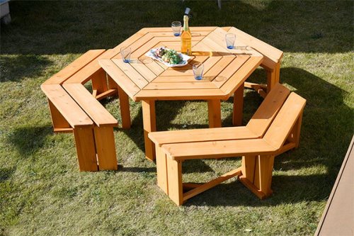 おしゃれなガーデンテーブルセット④ 山善 ガーデンマスター パティオテーブル