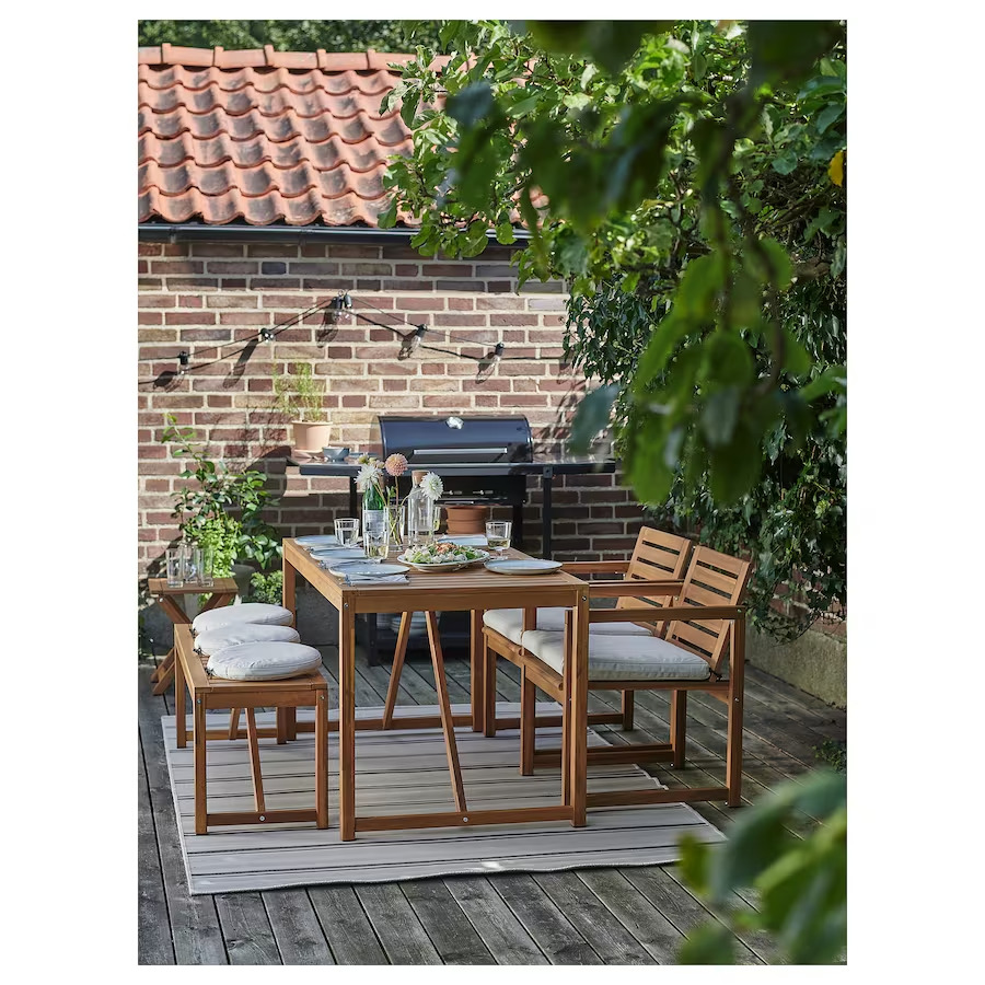 雨に強い庭用テーブル④ IKEA ネッマロー