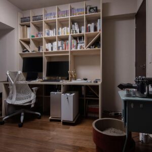 仕事部屋の本棚 - Shelf 開口部のある本棚 - マルゲリータお客様事例