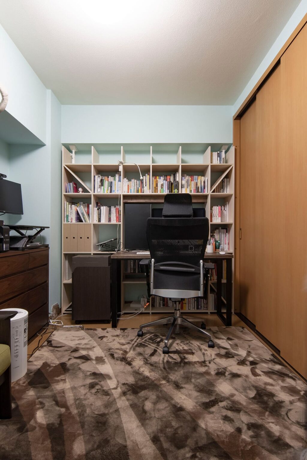 書斎の本棚＆ワークですく - Shelf 開口部のある本棚 - マルゲリータお客様事例