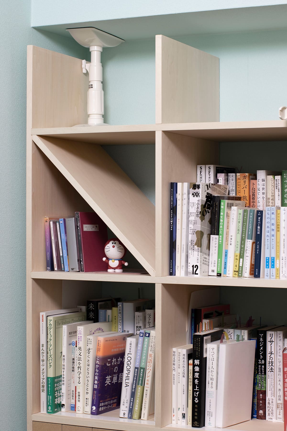 書斎の本棚＆ワークですく - Shelf 開口部のある本棚 - マルゲリータお客様事例