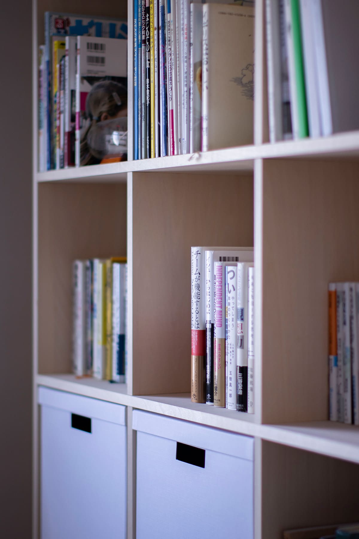 寝室の本棚 - Shelf 壁一面の本棚 奥行350ｍｍ - マルゲリータお客様事例