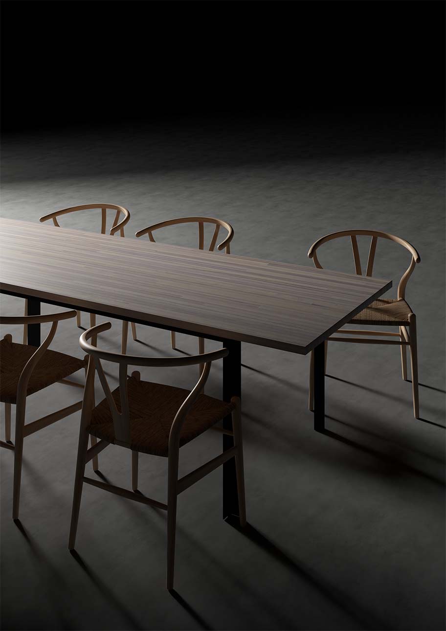 8人掛けダイニングテーブルのおすすめ 無垢材など会議に最適なテーブルをご紹介・おすすめダイニングテーブル① 『マルゲリータ Tavola（タヴォーラ）ダイニングテーブル スチール脚（SL）』