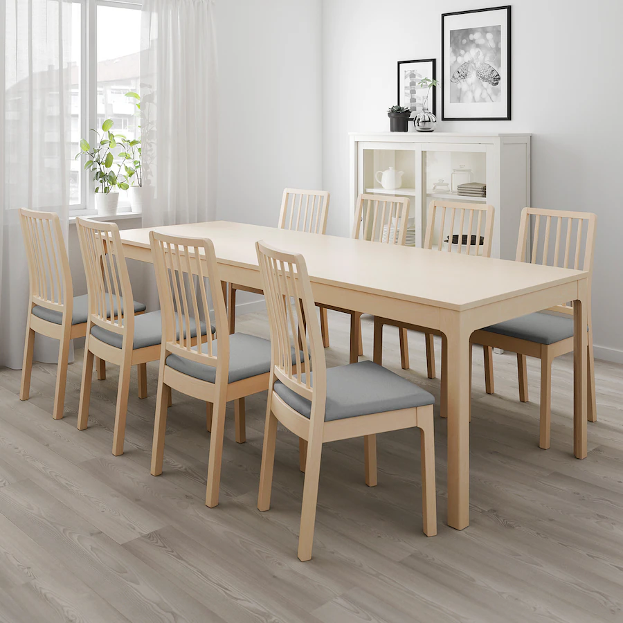 8人掛けダイニングテーブルのおすすめ 無垢材など会議に最適なテーブルをご紹介・おすすめダイニングテーブル⑤ 『IKEA 伸長（伸縮）式ダイニングテーブル』