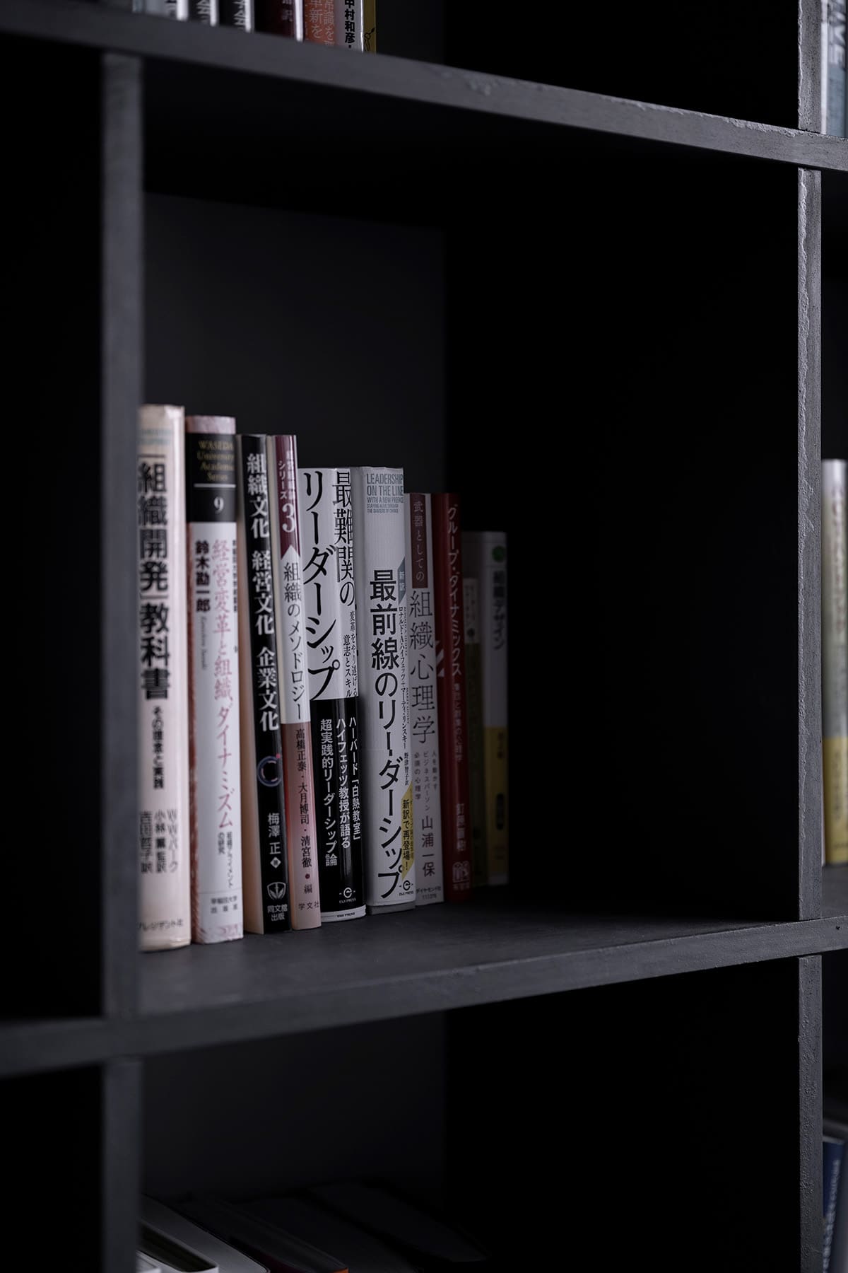 【File 738】ブラックに塗装された壁一面の本棚 - Shelf 壁一面の本棚 奥行250mm - マルゲリータお客様事例
