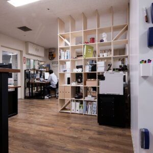 【File 743】高分子ゲルの研究室に -2 - Shelf 壁一面の本棚 奥行350mm - マルゲリータお客様事例