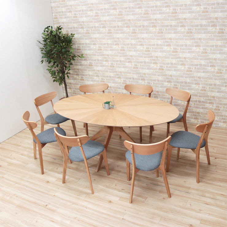 8人掛けダイニングテーブルのおすすめ 無垢材など会議に最適なテーブルをご紹介・円形
