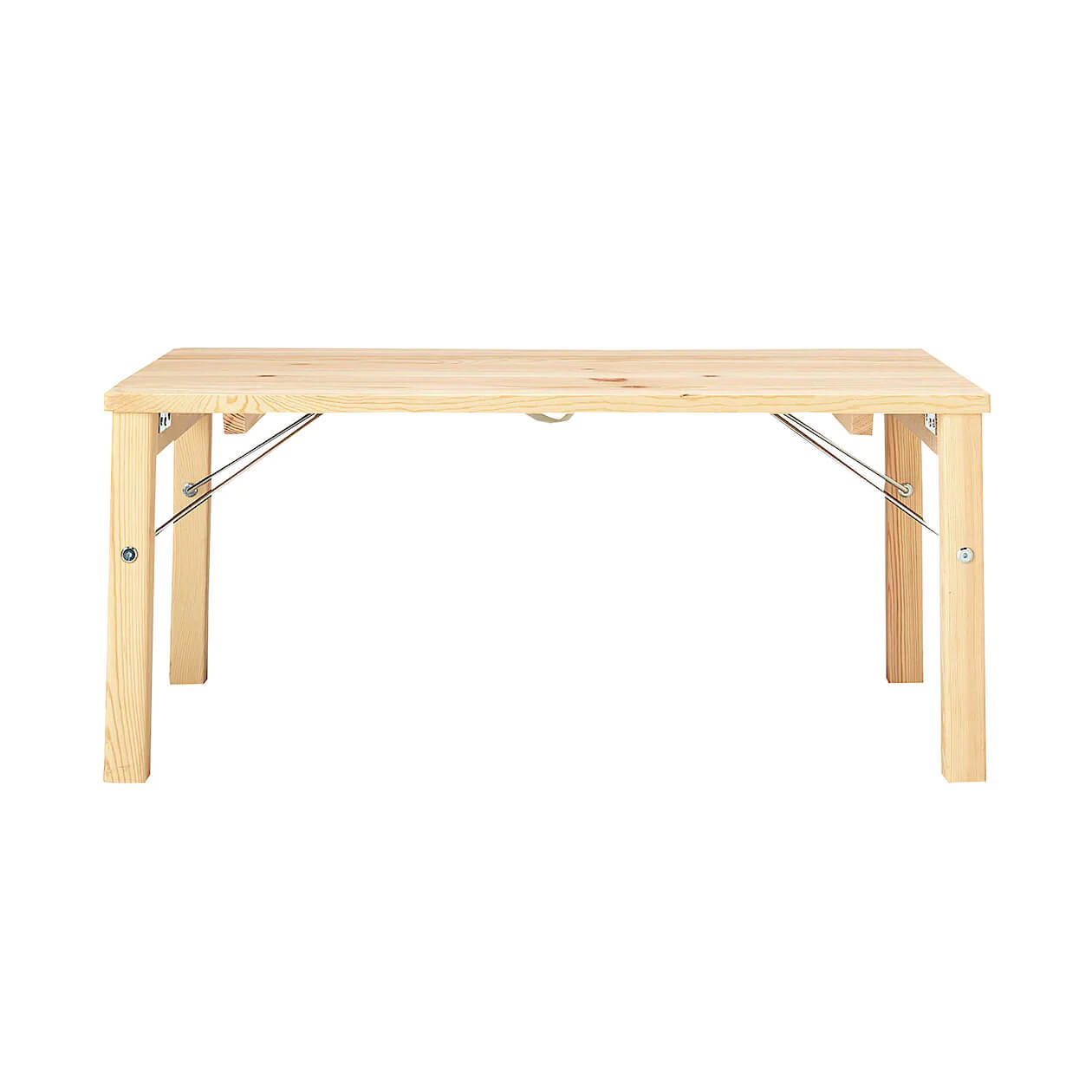 和室に合うおしゃれなテーブル⑤『無印良品 パイン材ローテーブル・折りたたみ式』