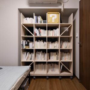【File 792】隠れ家的な書斎 - Shelf 壁一面の本棚 奥行350mm - マルゲリータお客様事例