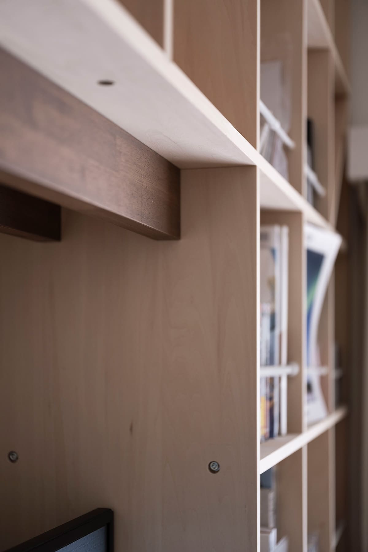 【File 801】2台の本棚を連結する - Shelf 壁一面の本棚 奥行350mm - マルゲリータお客様事例