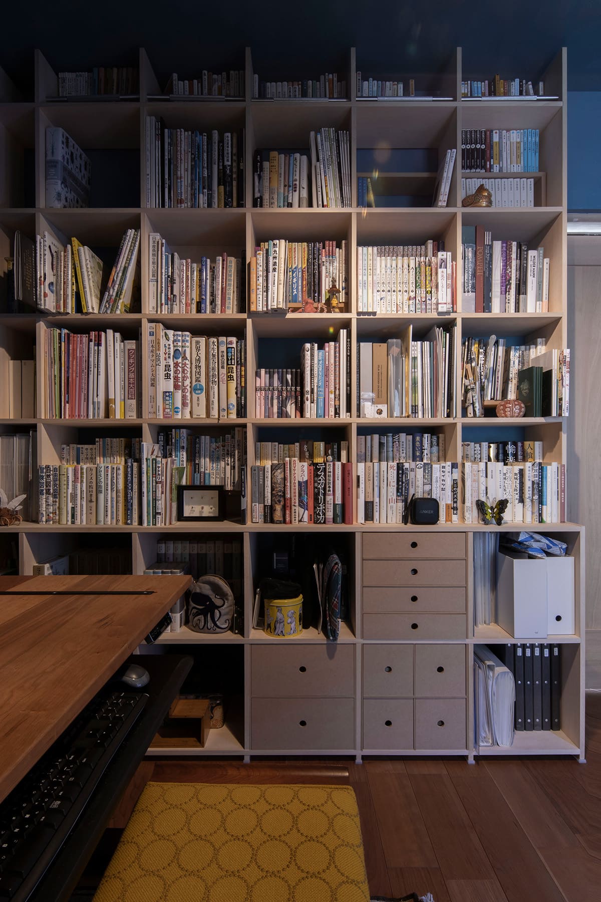 【File 804】カスタマイズされた書斎（沙東すず様）- Shelf 壁一面の本棚 - マルゲリータお客様事例
