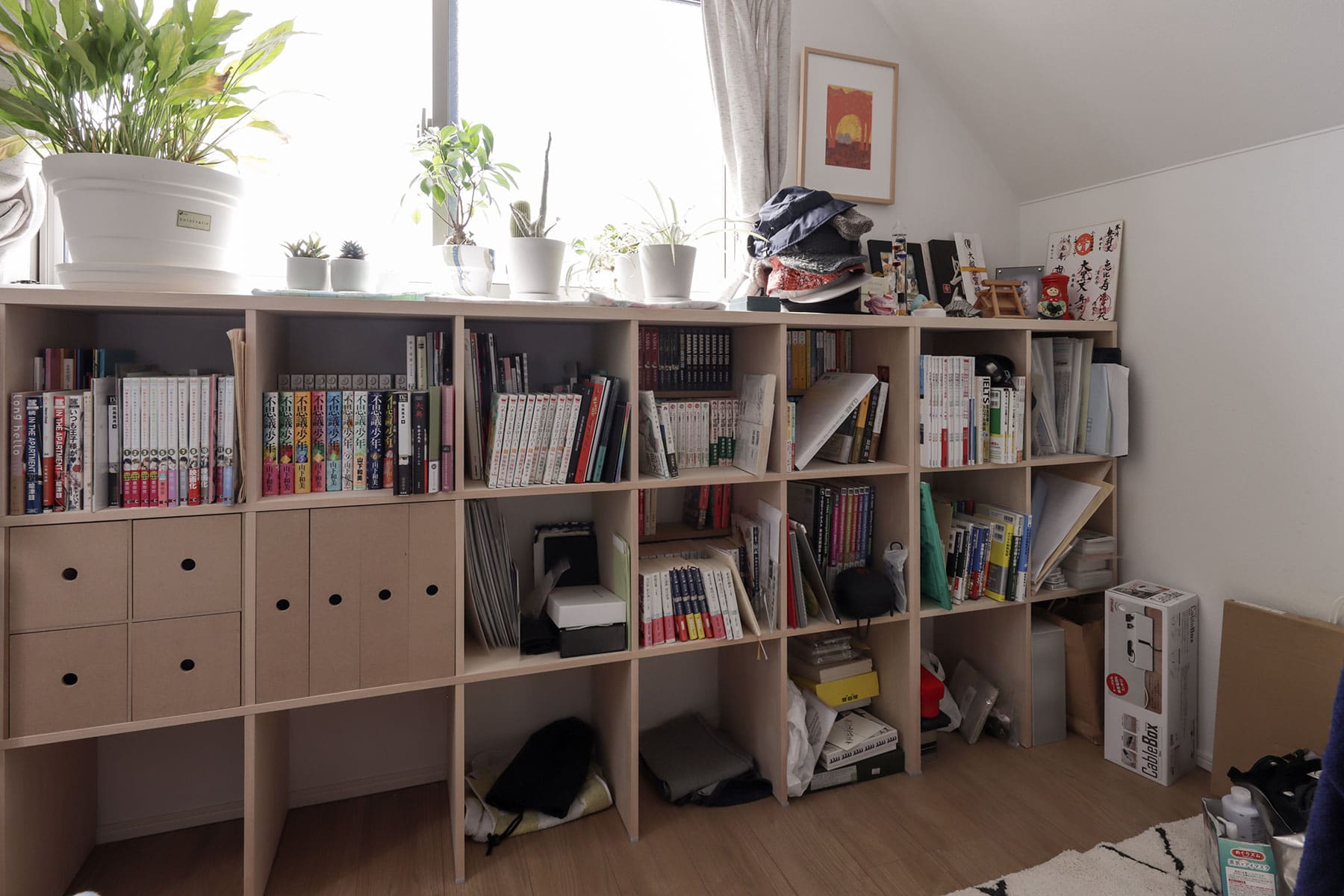 【File 936】- Shelf 壁一面の本棚 奥行350mm - マルゲリータお客様事例