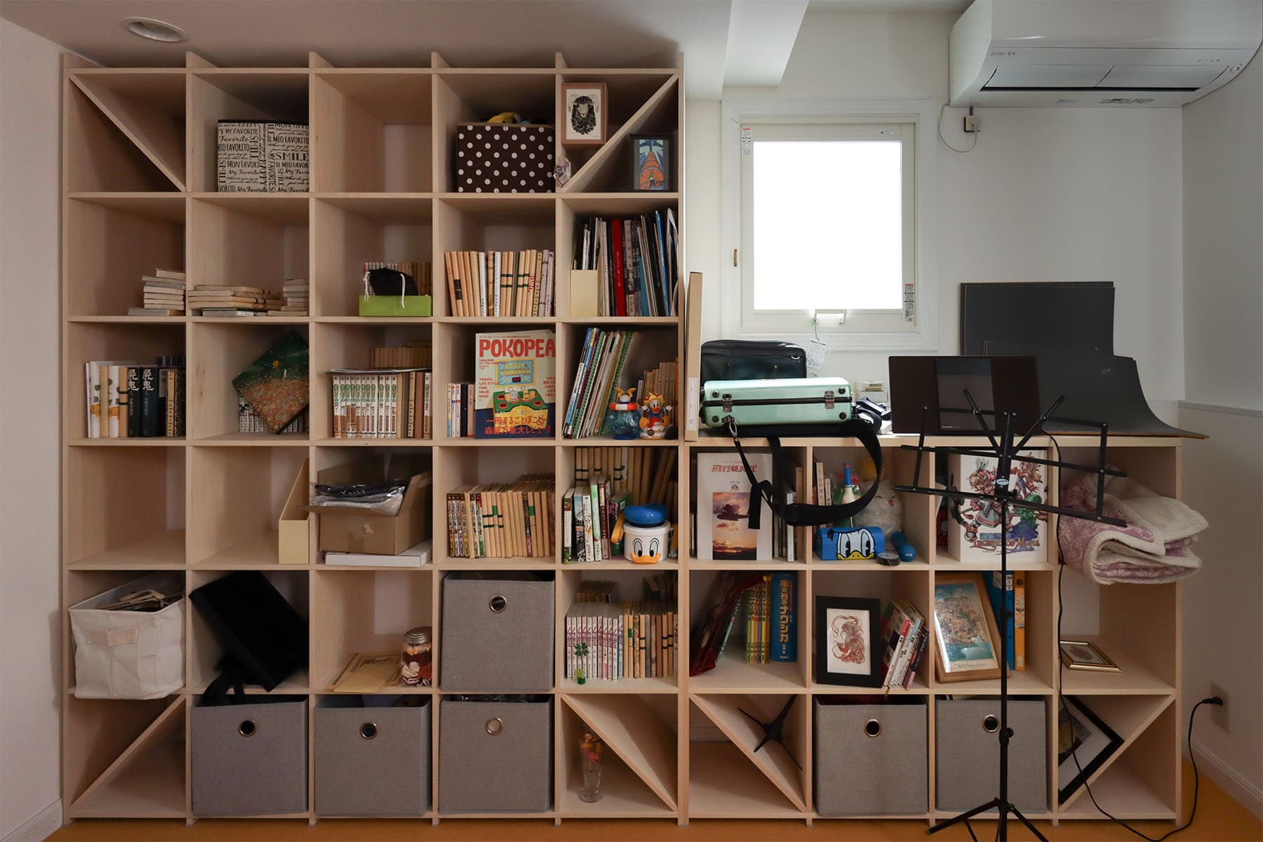 書斎の本棚 - Shelf 壁一面の本棚 奥行350mm - マルゲリータお客様事例