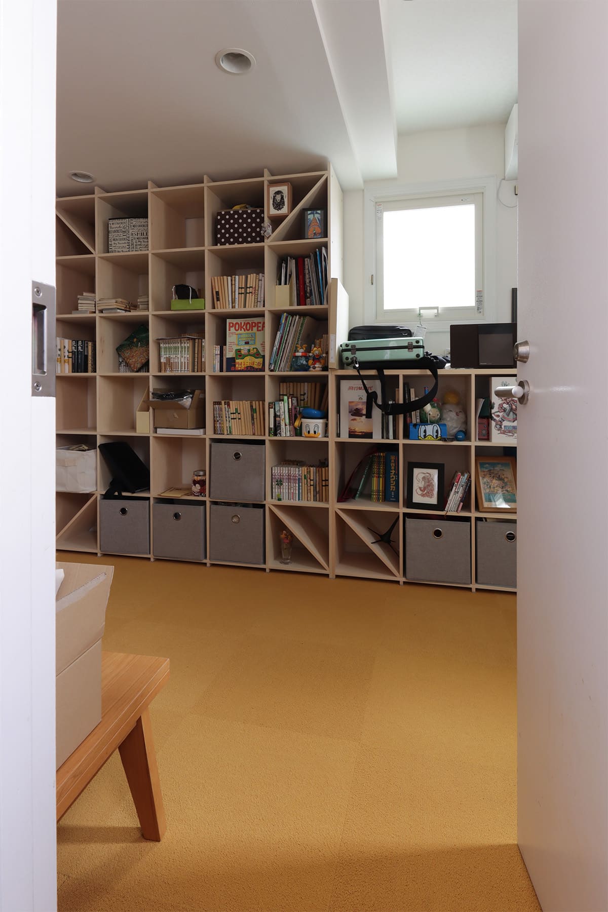 書斎の本棚 - Shelf 壁一面の本棚 奥行350mm - マルゲリータお客様事例