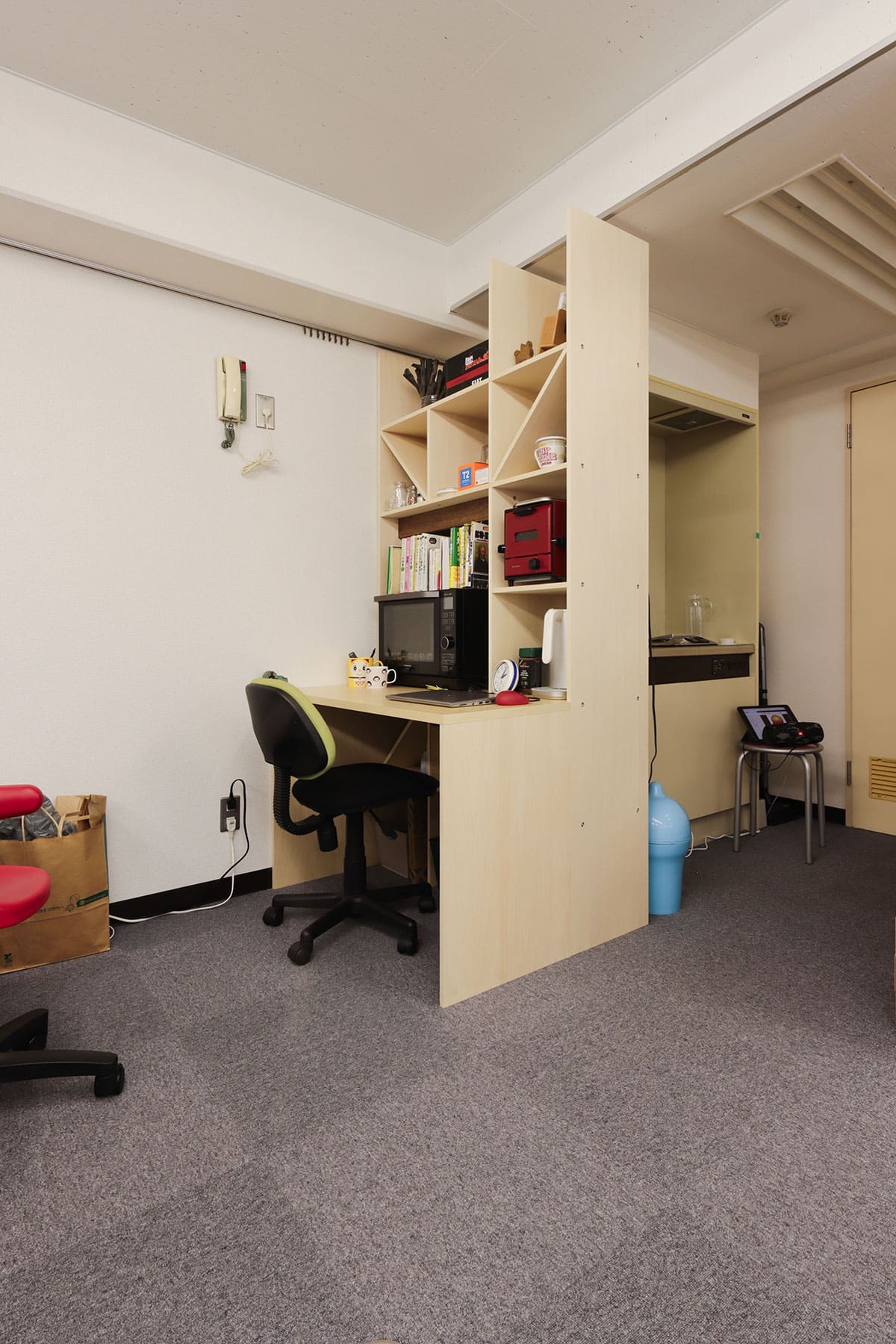 江戸川英語研究所 - Shelf 壁一面の本棚 奥行350mm/Shelf カウンター付き本棚 - マルゲリータお客様の声