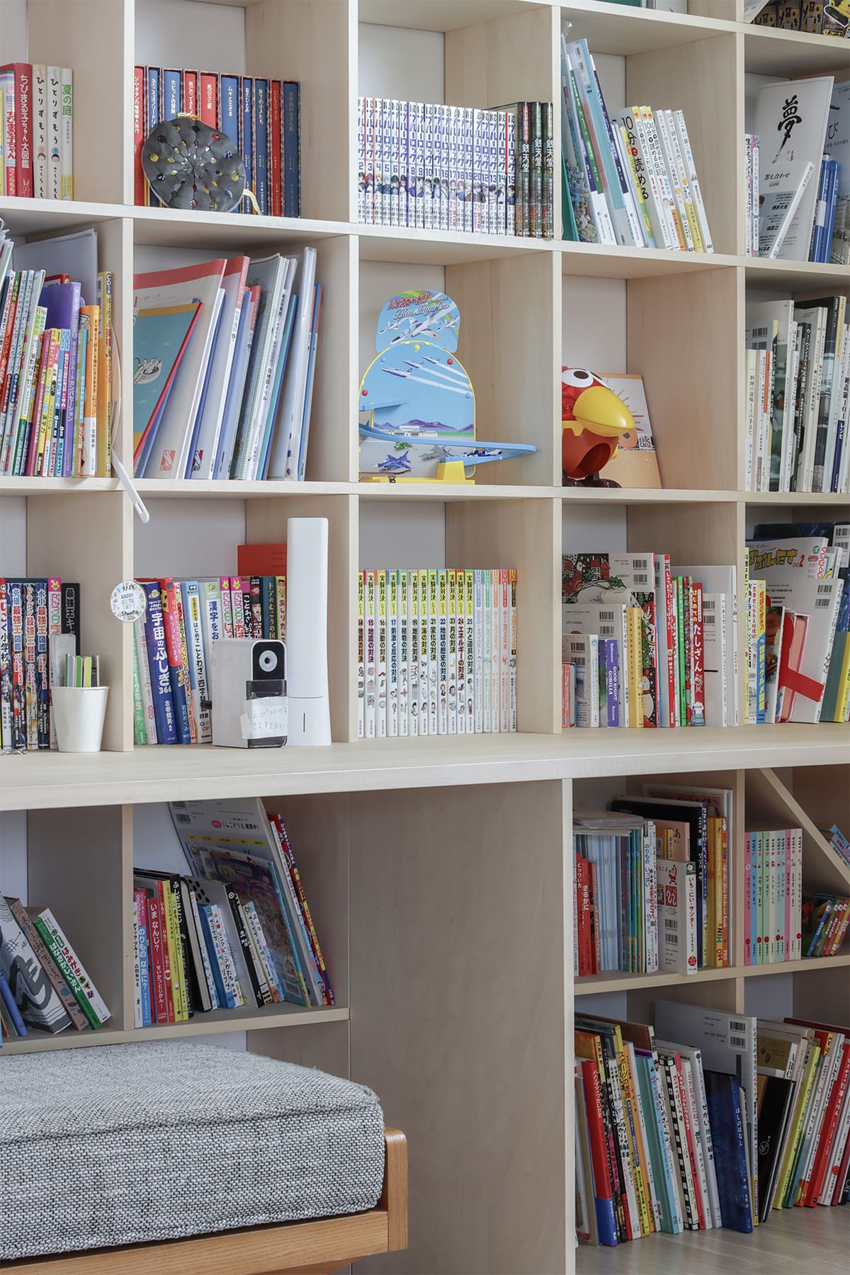 リビング脇の書斎スペース - Shelf カウンター付き本棚 - マルゲリータお客様事例