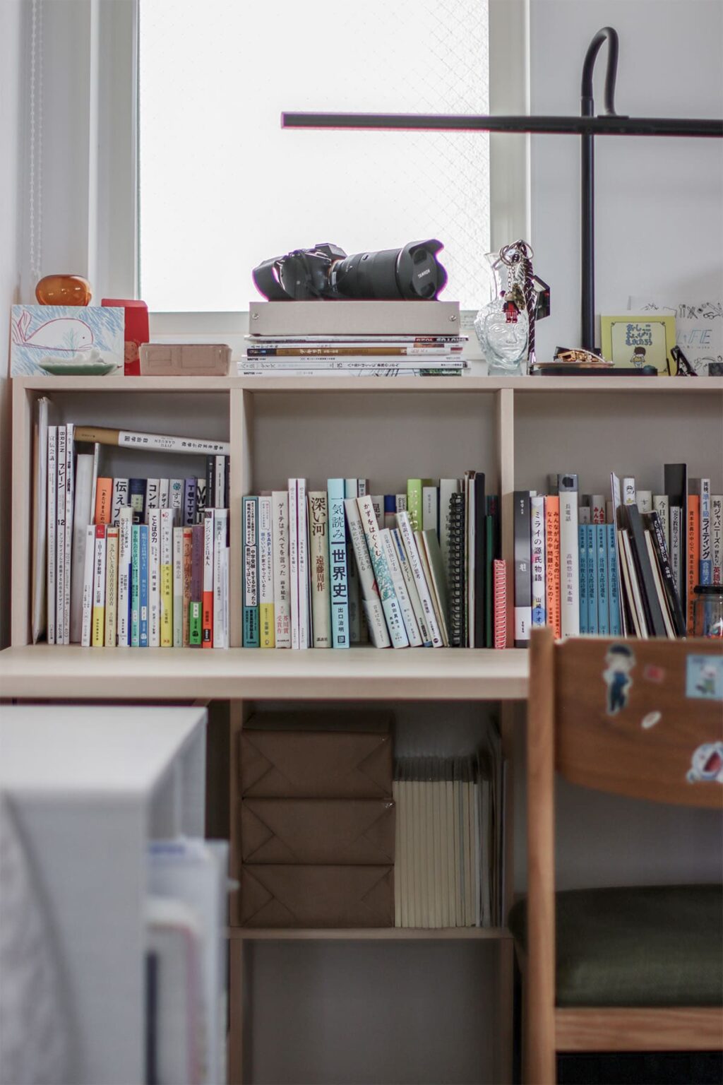 リビング脇の書斎スペース - Shelf カウンター付き本棚 - マルゲリータお客様事例