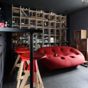 バー空間の収納棚 - Shelf 壁一面の本棚 奥行350mm - マルゲリータお客様事例
